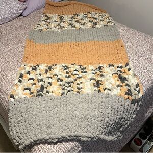 Chunky Hand Knit Blanket